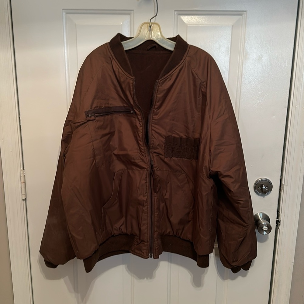 Men’s brown hunting jacket with shell holder